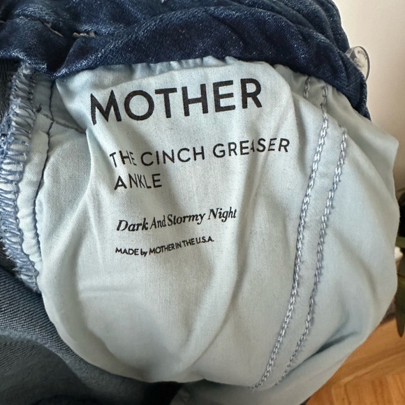 MOTHER The Cinch Greaser High-Rise Wide-Leg Ankle Jeans Size 29 - Picture 12 of 14